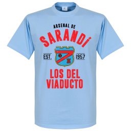 Arsenal Sarandi Established T-Shirt - Licht Blauw - M