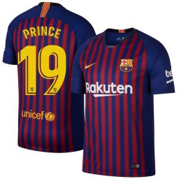 Barcelona Shirt Thuis 2018-2019 + Prince 19 - XXL