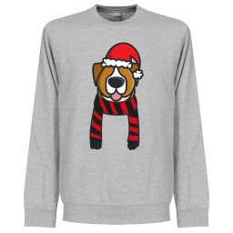 Christmas Dog Scarf Kersttrui - Rood/Zwart - Kinderen - 12-14YRS