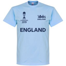 Engeland Cricket WK 2019 Winnaars T-shirt - Lichtblauw - Kinderen
