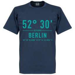 Hertha BSC Olympiastadion Coördinaten T-Shirt - Blauw - S