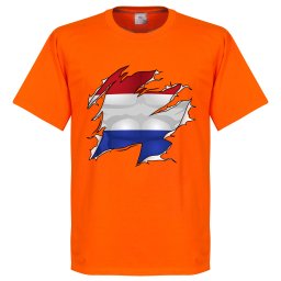 Holland Ripped Flag T-Shirt - Oranje - Kinderen - 2