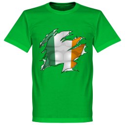 Ierland Ripped Flag T-Shirt - Groen - Kinderen - 10