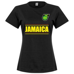 Jamaica Team Dames T-Shirt - Zwart - XXL