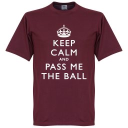 Keep Calm And Pass Me The Ball T-Shirt - L