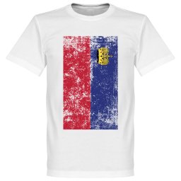 Liechtenstein Flag T-Shirt - XXXL