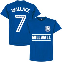 Millwall Wallace 7 Team T-Shirt - Blauw