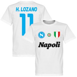 Napoli H. Lozano 11 Team T-Shirt - Wit - XXXL