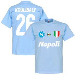 Napoli Koulibaly 26 Team T-Shirt - Lichtblauw
