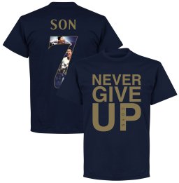 Never Give Up Spurs Son 7 Gallery T-Shirt - Navy/ Goud - XL