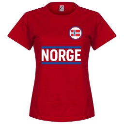 Noorwegen Team Dames T-Shirt - Rood - L