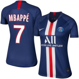 Paris Saint Germain Shirt Thuis 2019-2020 + Mbappe 7 (Fan Style) - M