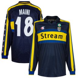 Parma Shirt Uit 1999-2000 + Maini 18 - Maat XL - XL