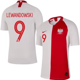 Polen Centennial Authentic Vapor Match Shirt Thuis 2018-2019 + Lewandowski 9 - XXL