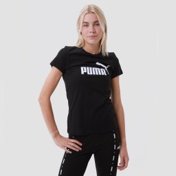 Puma Puma essentials logo shirt zwart dames dames