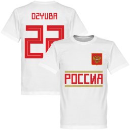 Rusland Dzyuba 22 Team T-Shirt - Wit - XL
