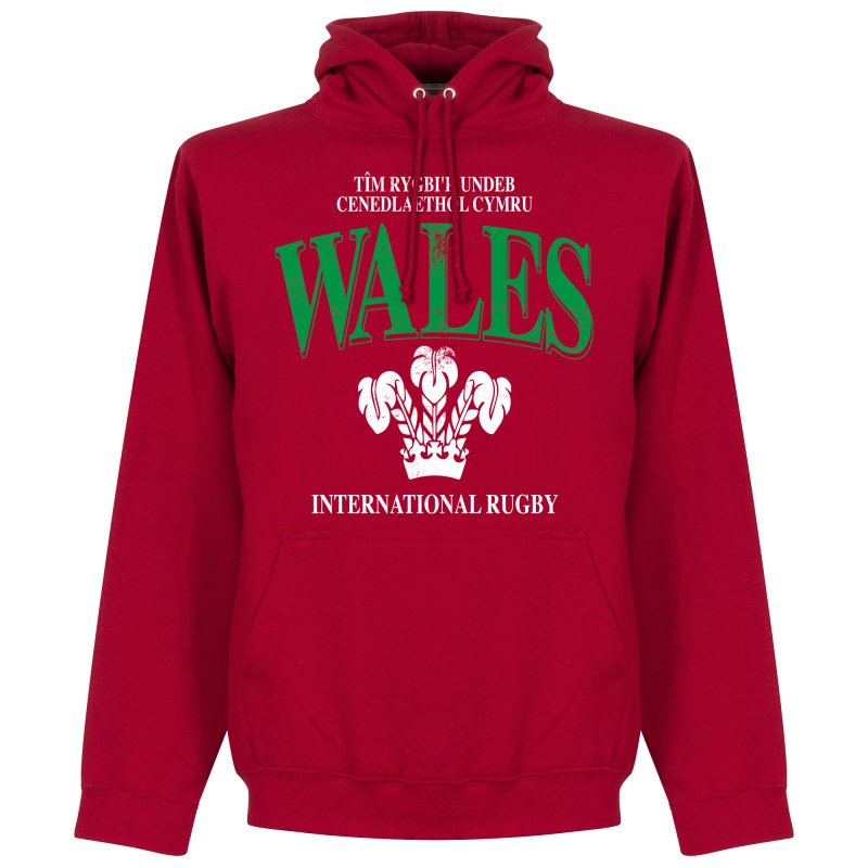 Wales Rugby Hooded Sweater - Rood