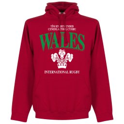 Wales Rugby Hooded Sweater - Rood - L