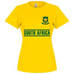 Zuid Afrika Team Dames T-Shirt - Geel