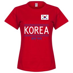 Zuid Korea Team Dames T-Shirt - Rood - L